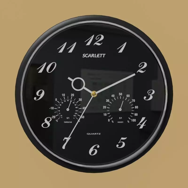Wall clock 3D model