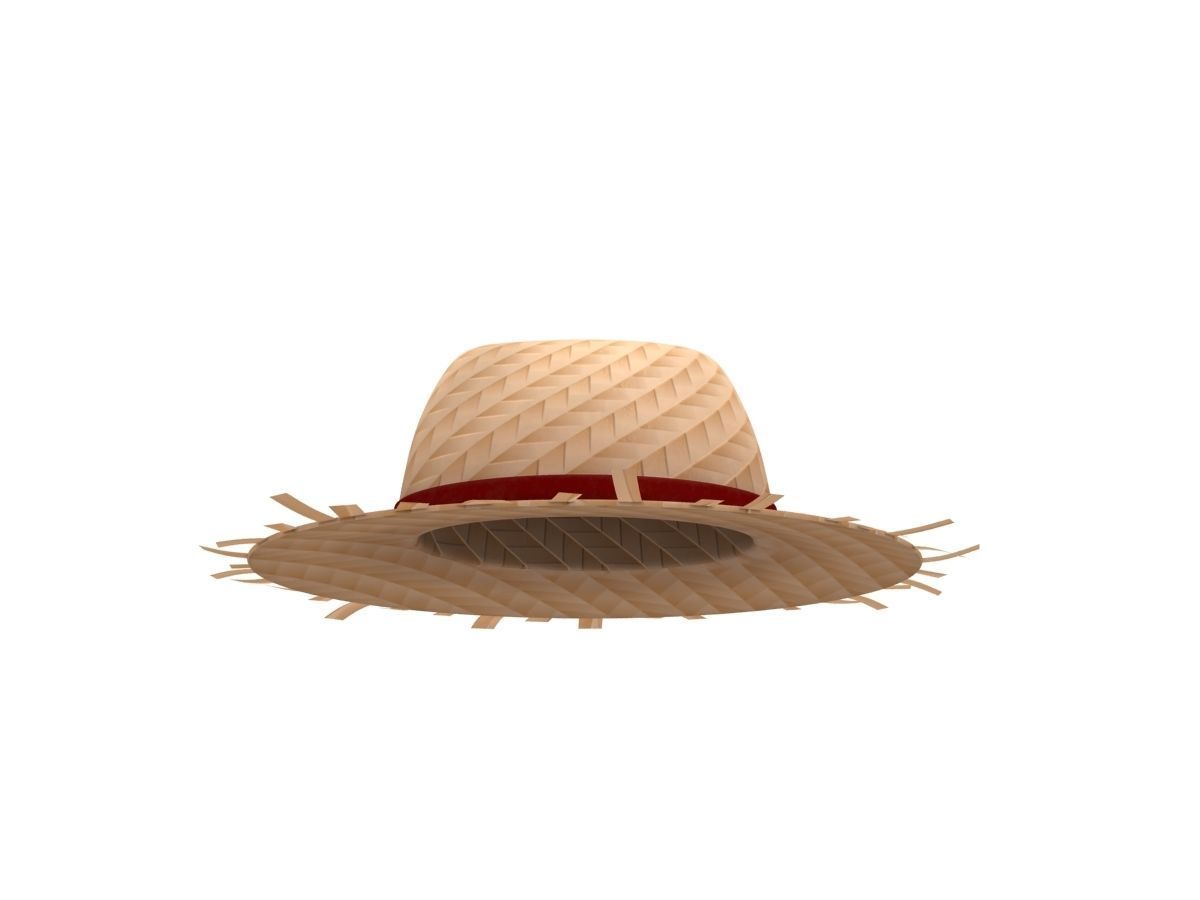 Straw Hat  Low-poly 3D model_3