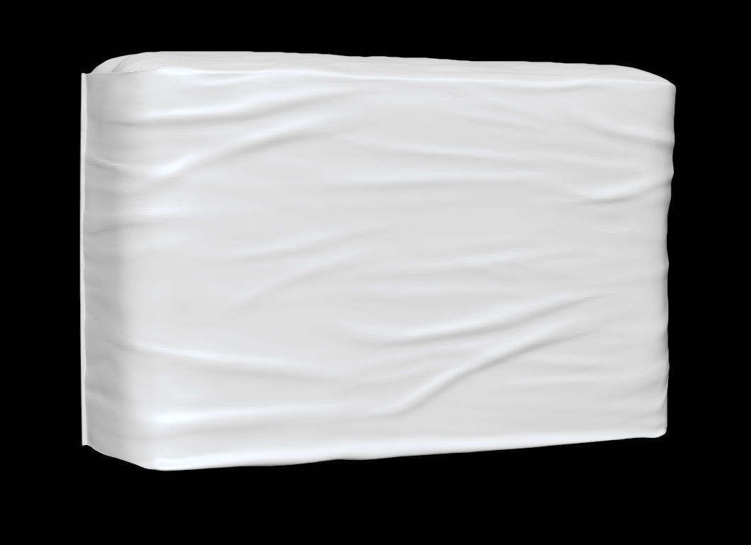 Diaper package 3D model_6