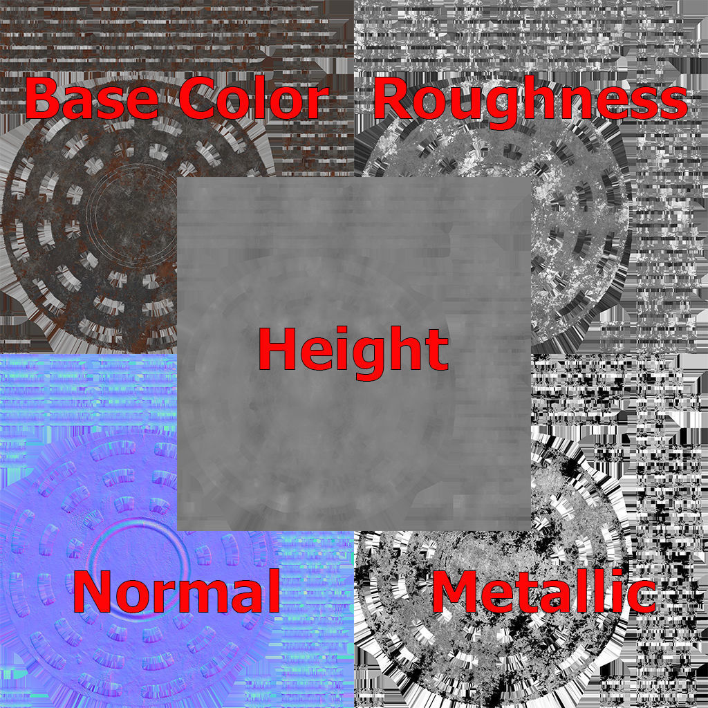 Manhole cover Low-poly 3D model_8