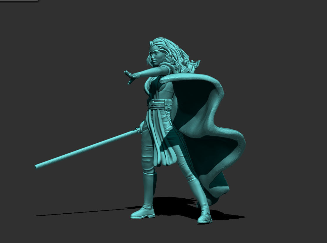 Light Side Adept - 35mm scale - 3D print model 3D print model_2