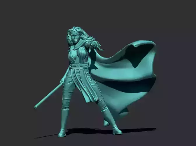 Light Side Adept - 35mm scale - 3D print model 3D print model