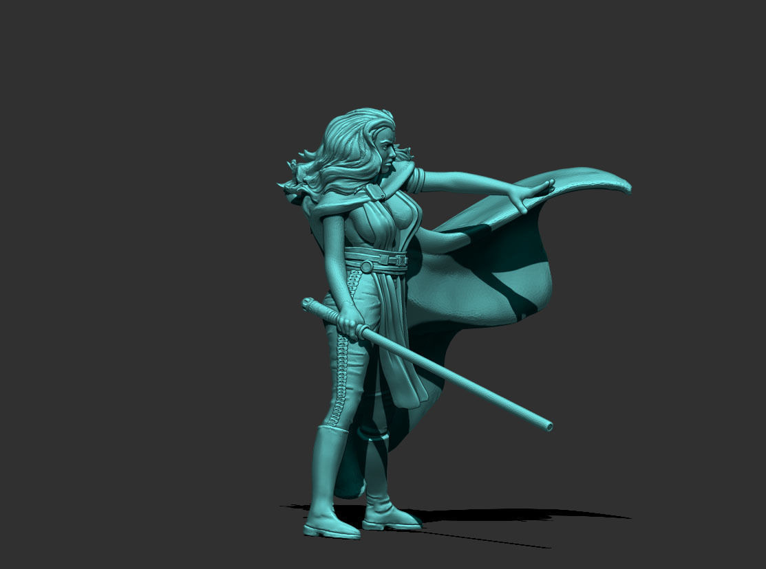 Light Side Adept - 35mm scale - 3D print model 3D print model_1