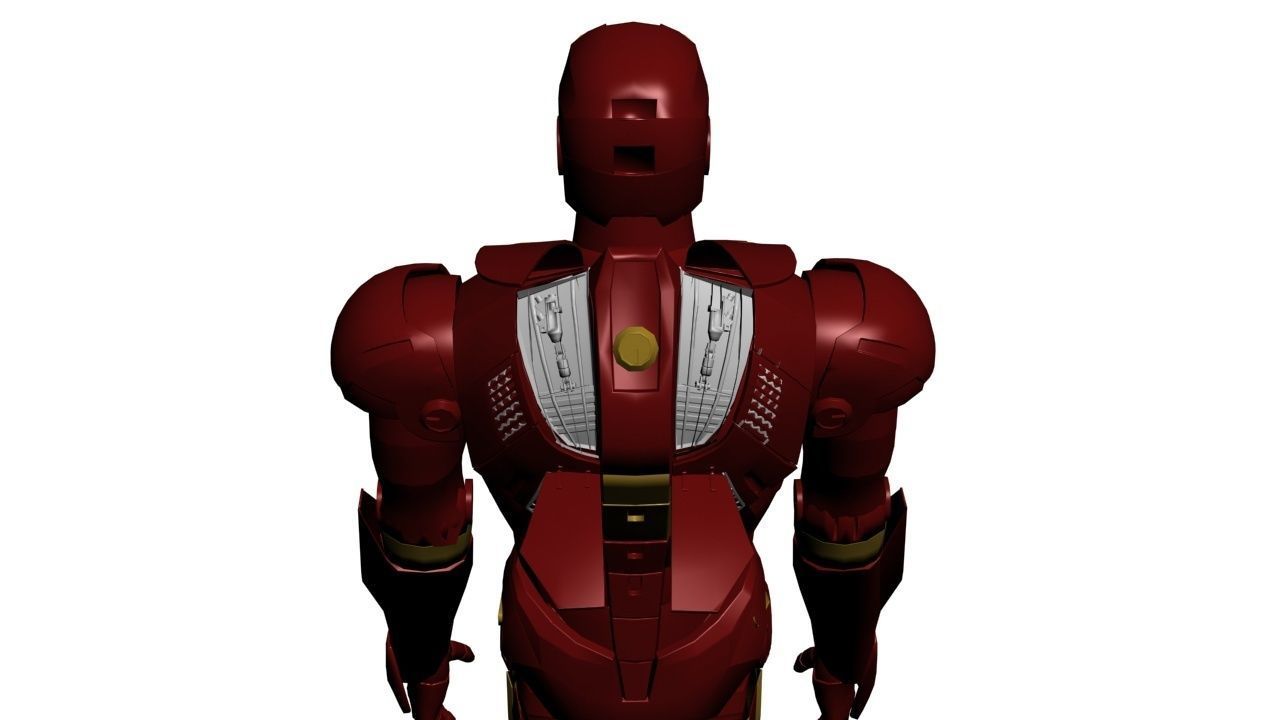 Iron man  3D model_2