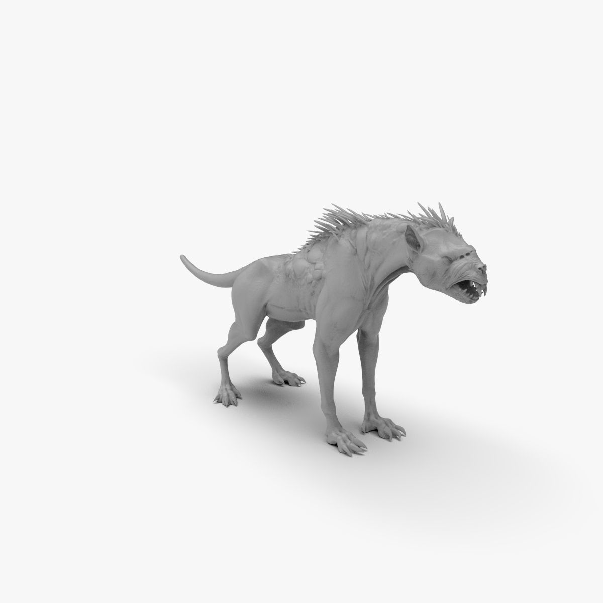 Chupacabra Demon Dog 3D model_4