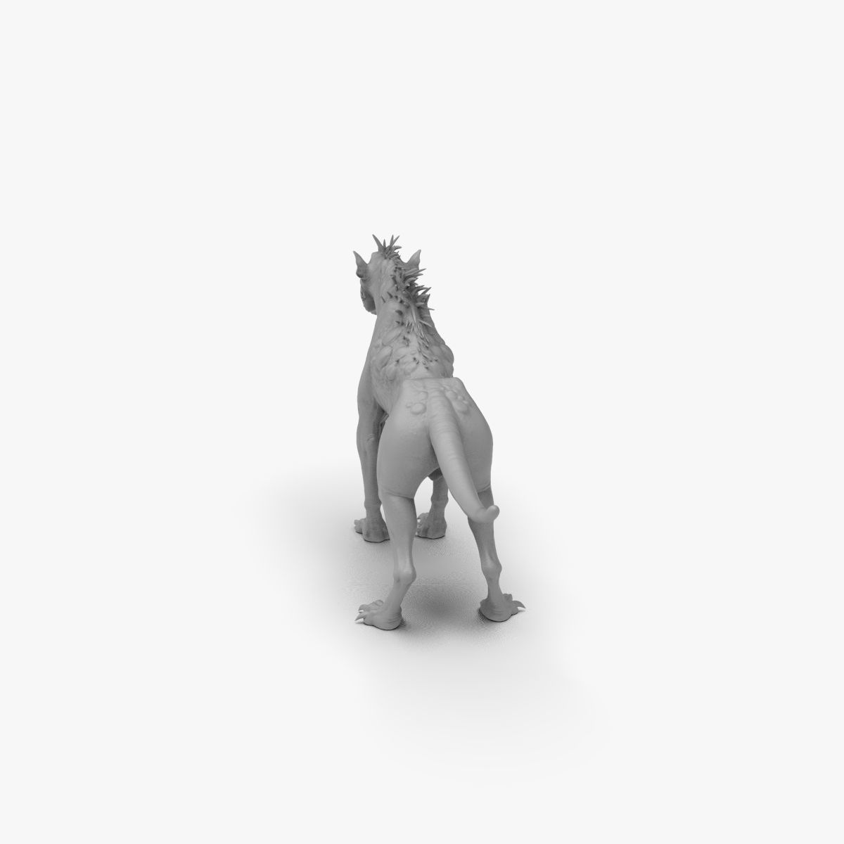 Chupacabra Demon Dog 3D model_11