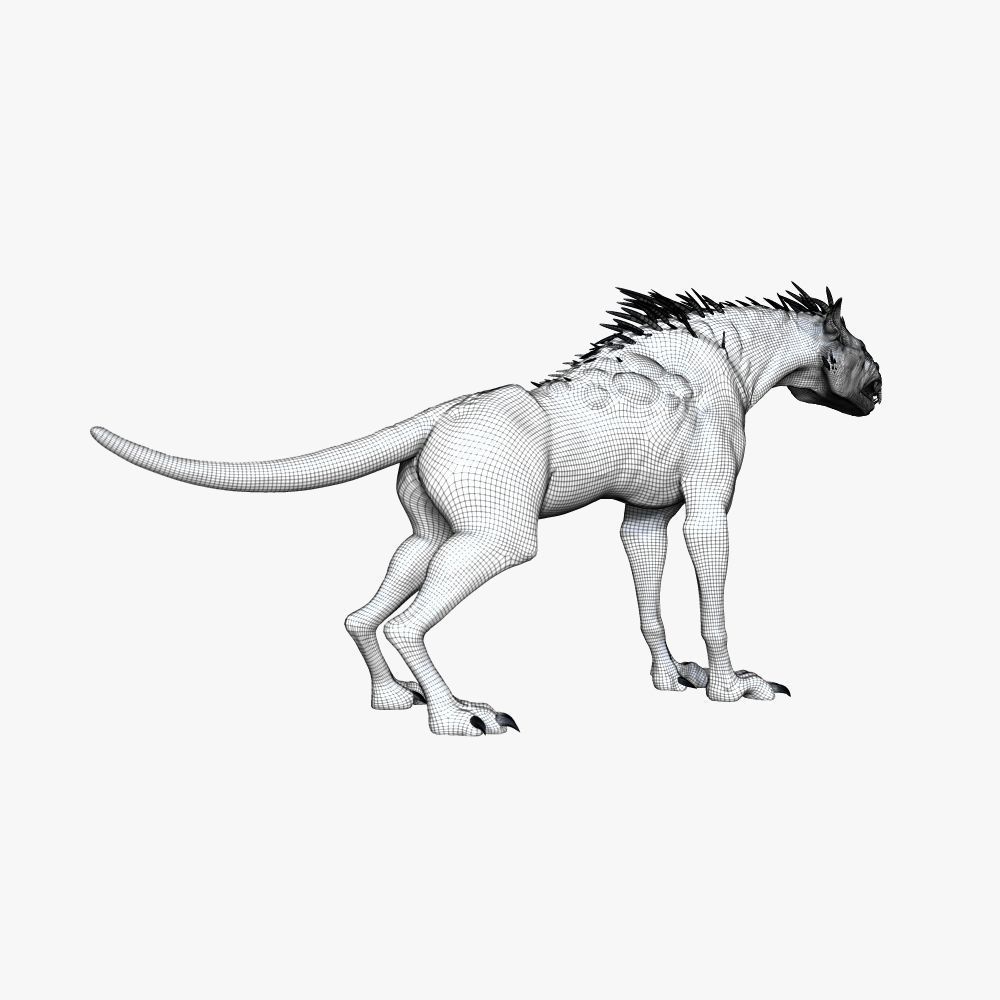 Chupacabra Demon Dog 3D model_17