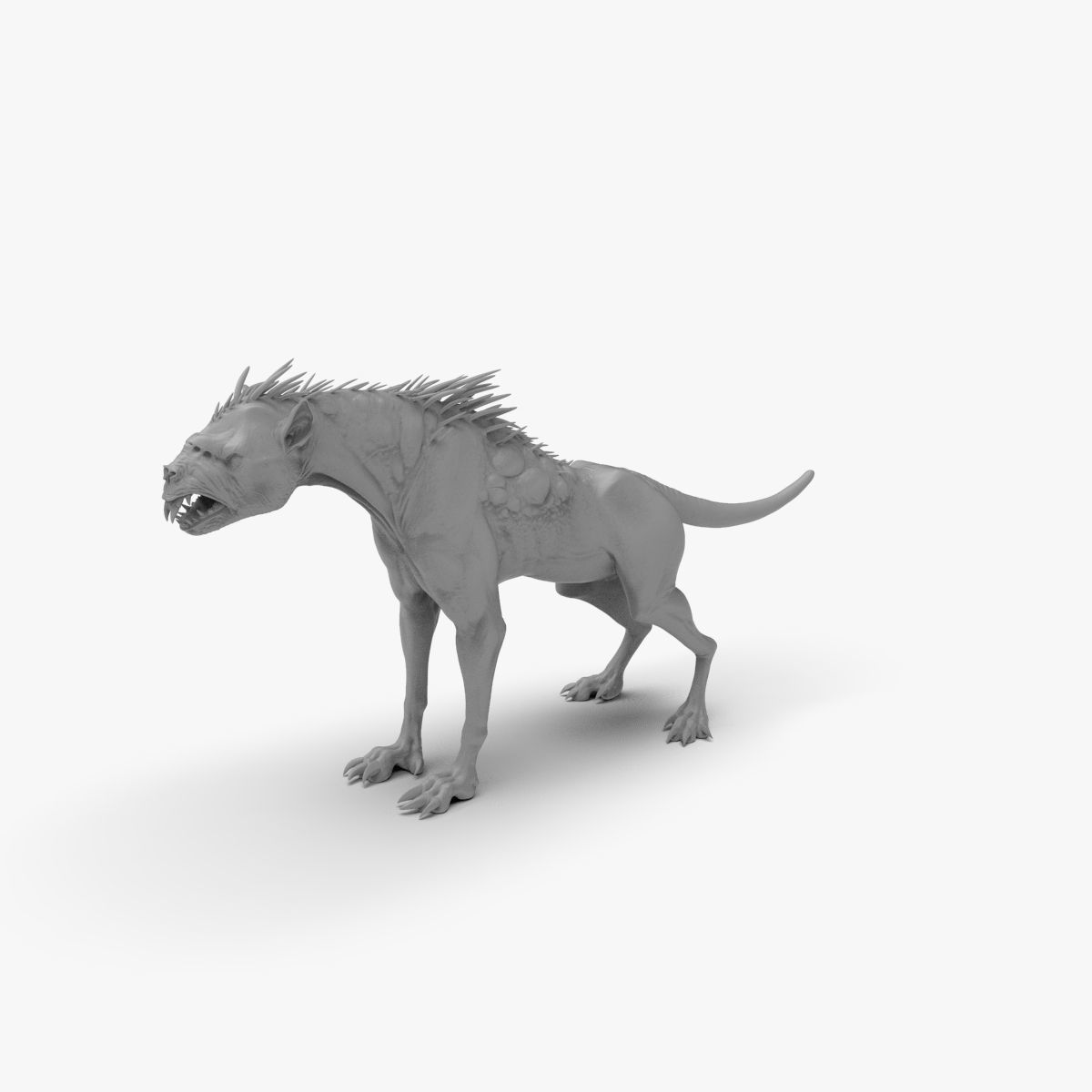 Chupacabra Demon Dog 3D model_7