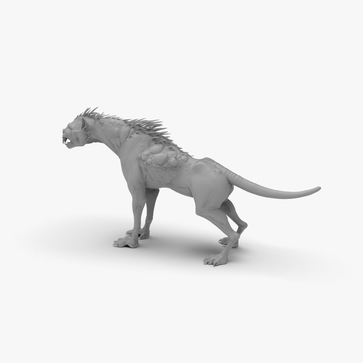 Chupacabra Demon Dog 3D model_9