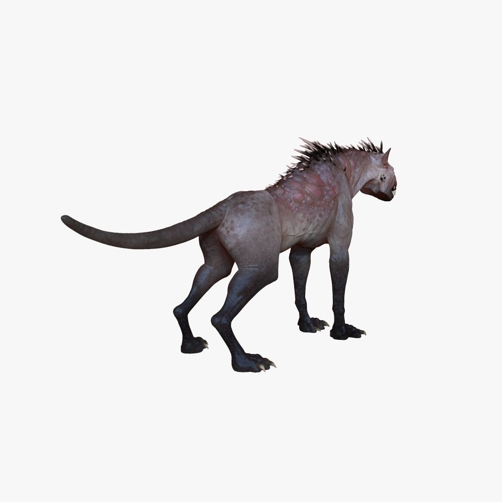 Chupacabra Demon Dog 3D model_3