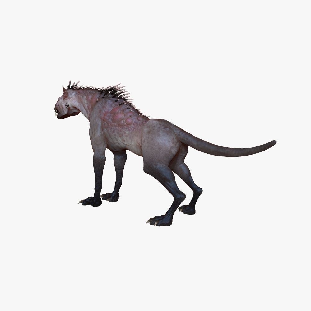 Chupacabra Demon Dog 3D model_2