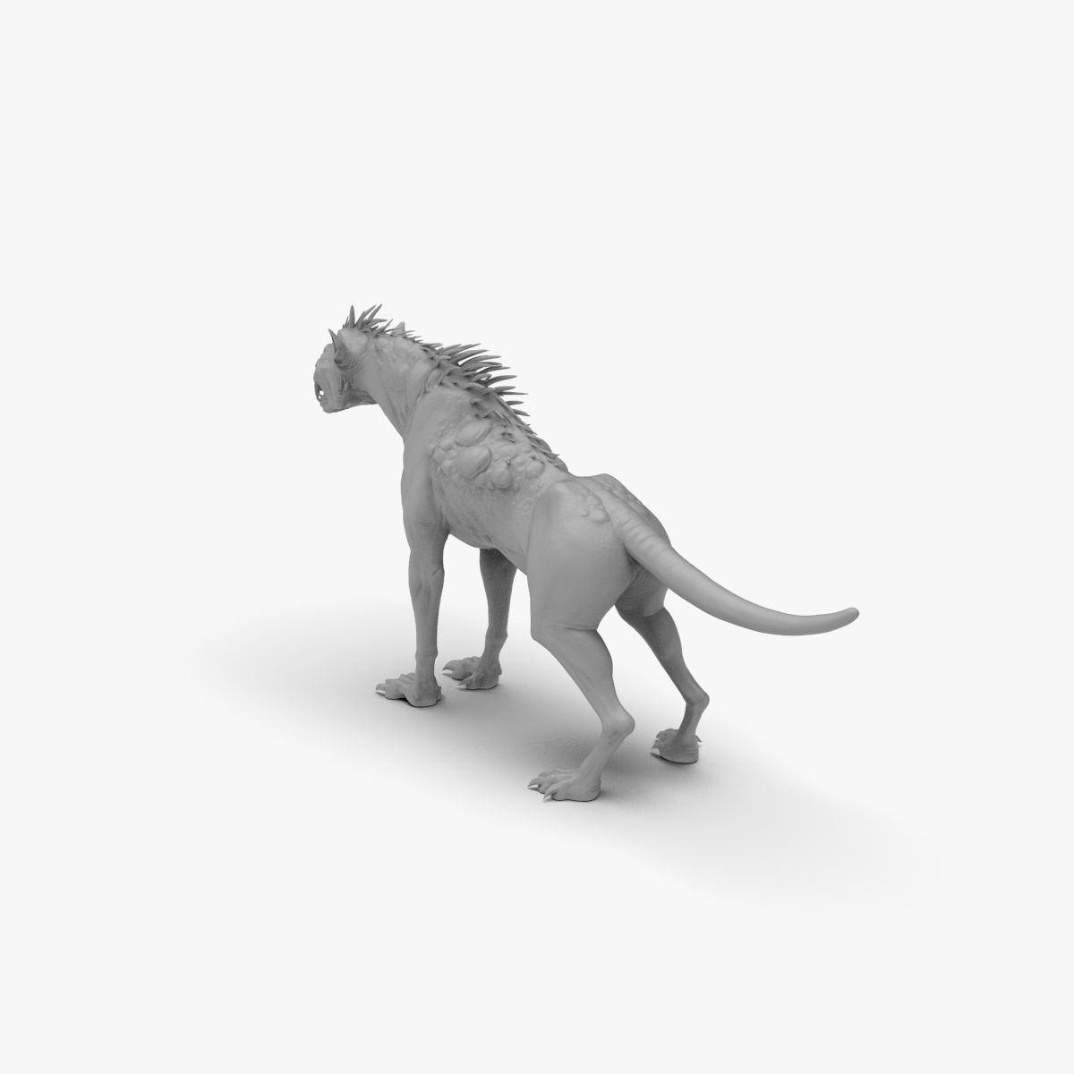 Chupacabra Demon Dog 3D model_10