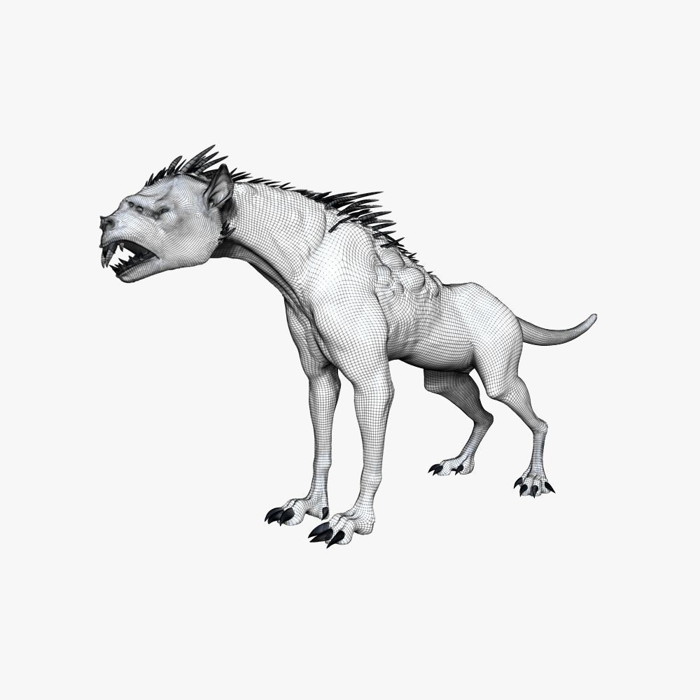Chupacabra Demon Dog 3D model_16
