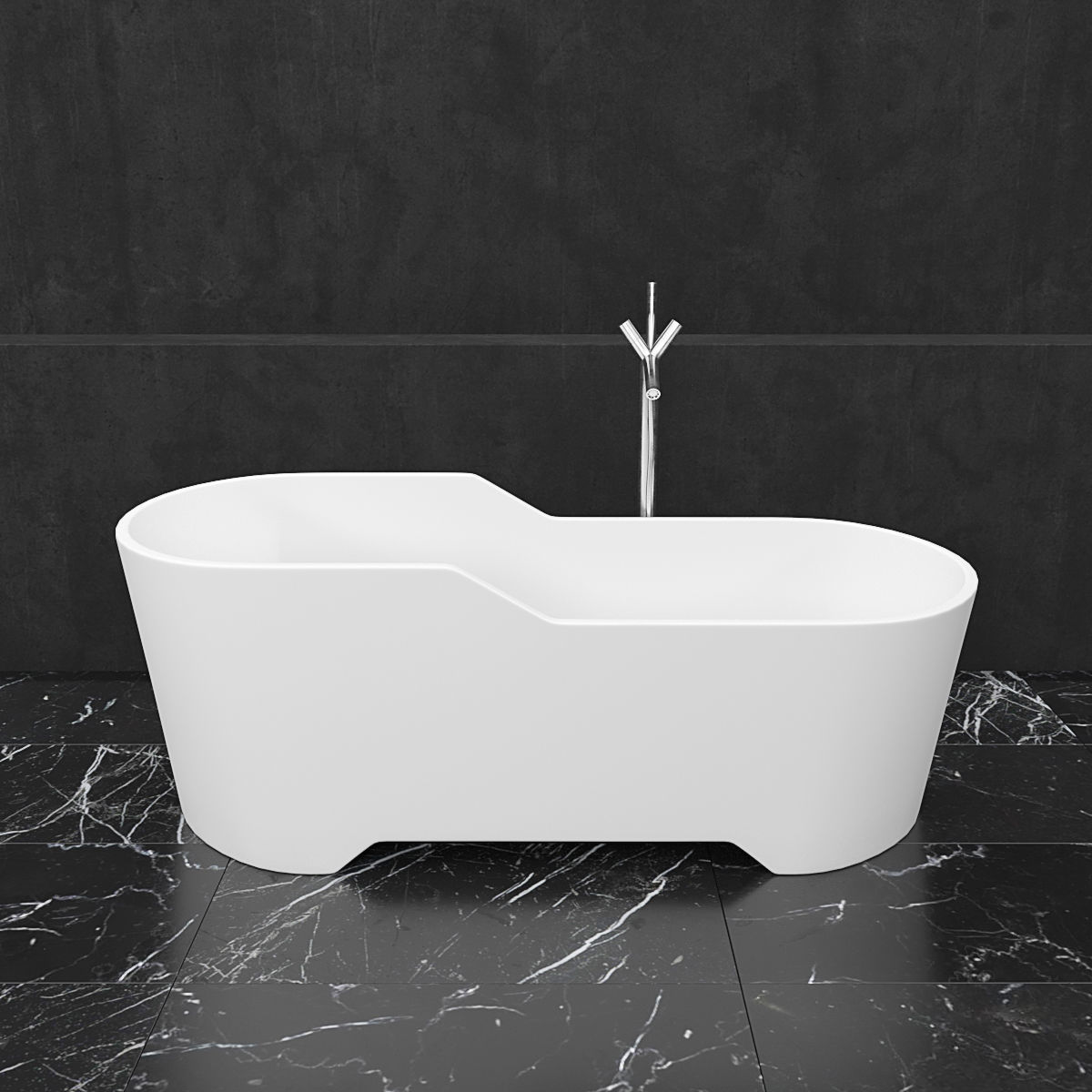 Bath collection 3 modern bathroom with bathtub and wall _12