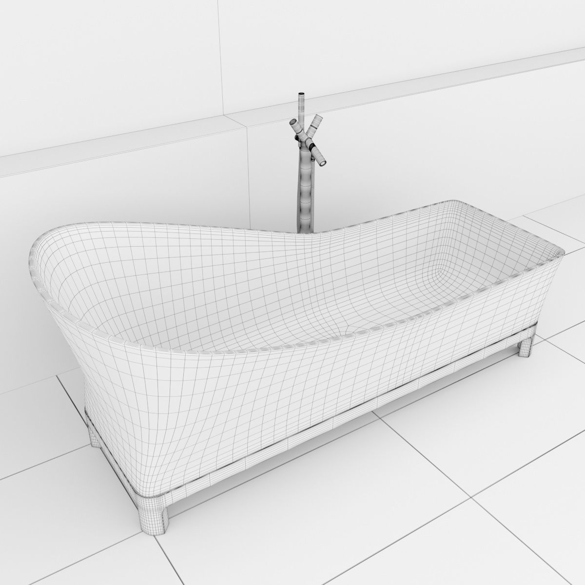 Bath collection 3 modern bathroom with bathtub and wall _11