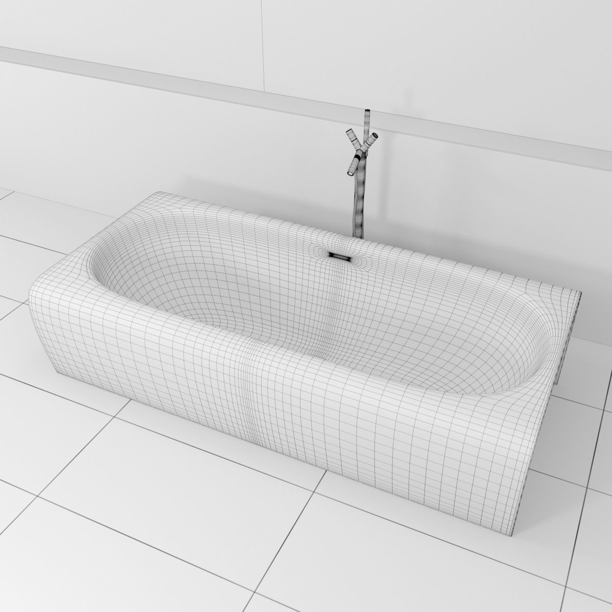 Bath collection 3 modern bathroom with bathtub and wall _6