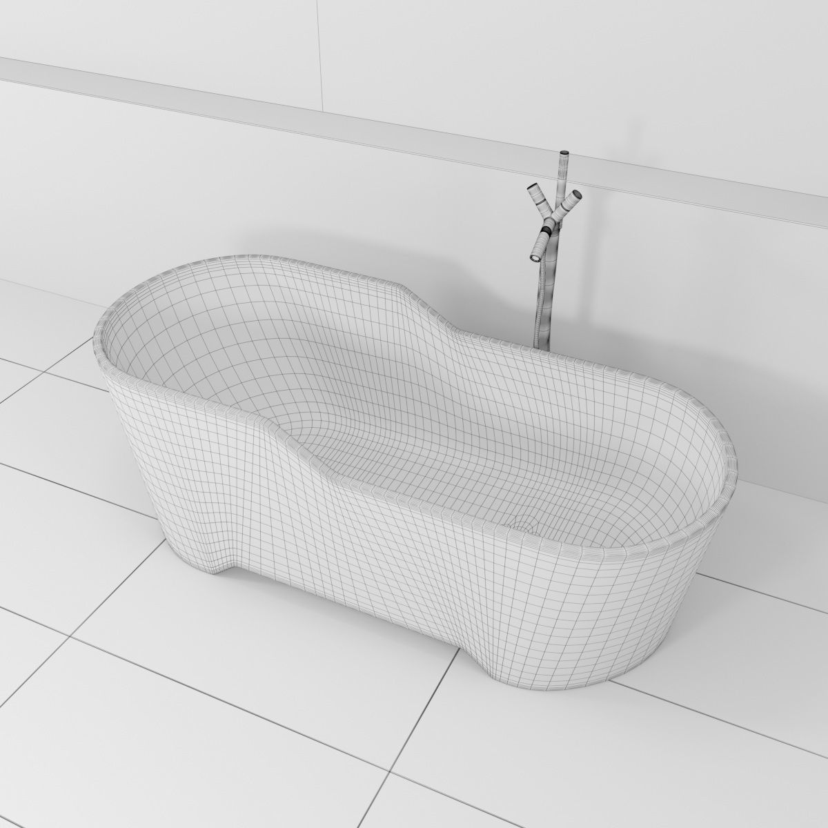 Bath collection 3 modern bathroom with bathtub and wall _15