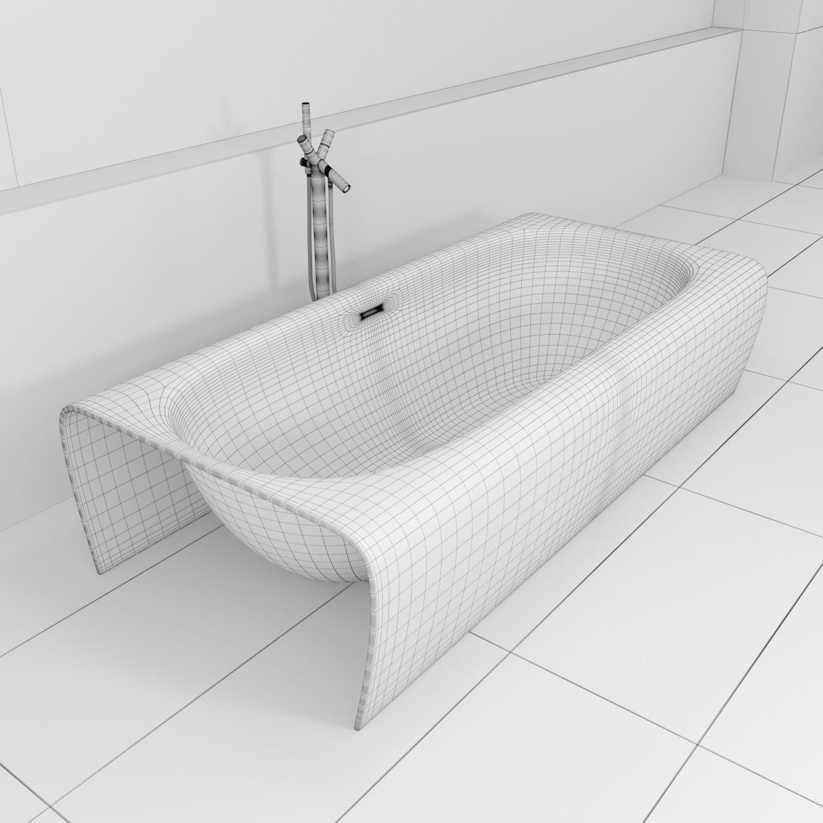 Bath collection 3 modern bathroom with bathtub and wall _5