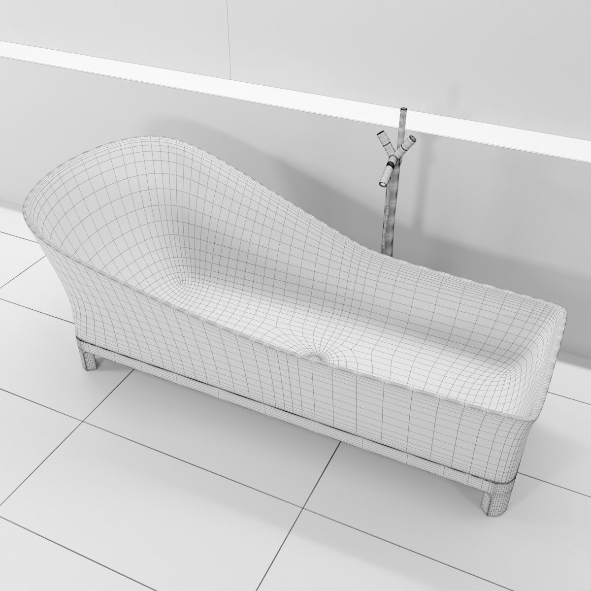 Bath collection 3 modern bathroom with bathtub and wall _10