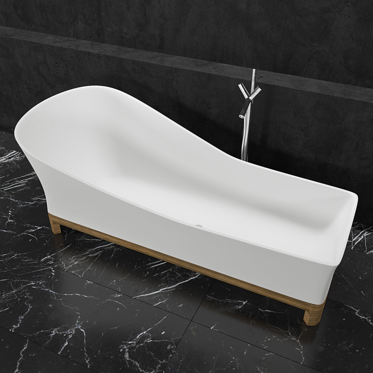 Bath collection 3 modern bathroom with bathtub and wall _8