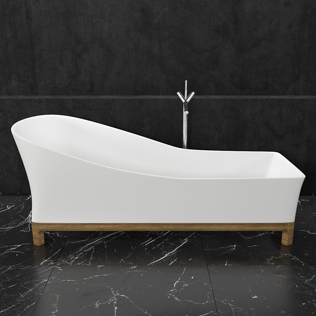 Bath collection 3 modern bathroom with bathtub and wall _7