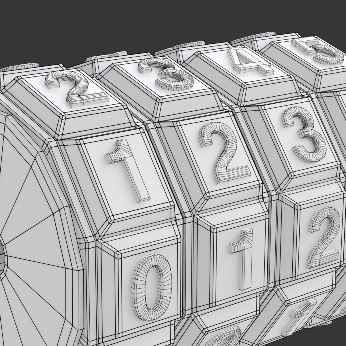 Combination Code Mechanism 3D model | CGTrader