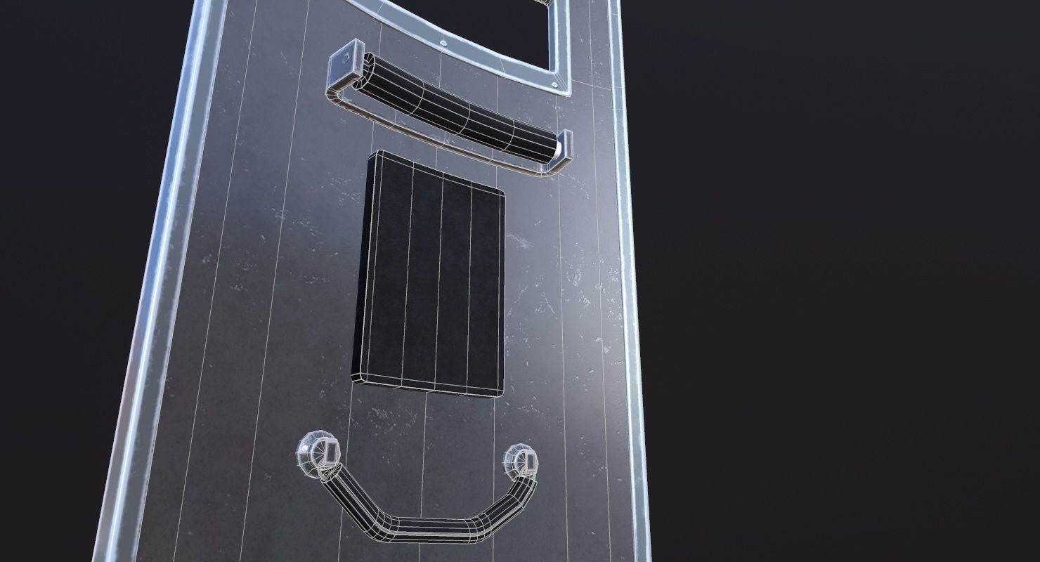 Police Ballistic Shield Low-poly 3D model_15