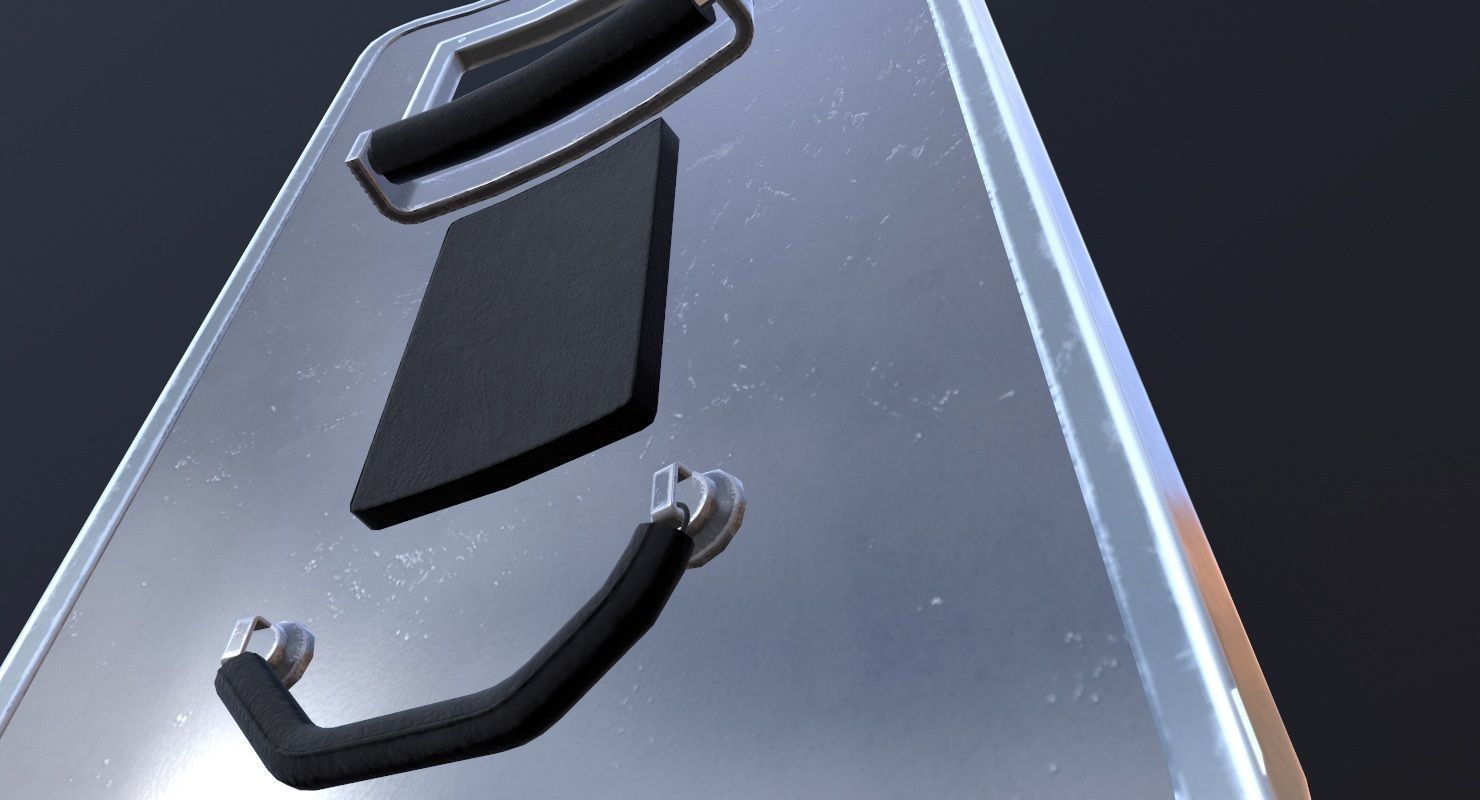 Police Ballistic Shield Low-poly 3D model_17