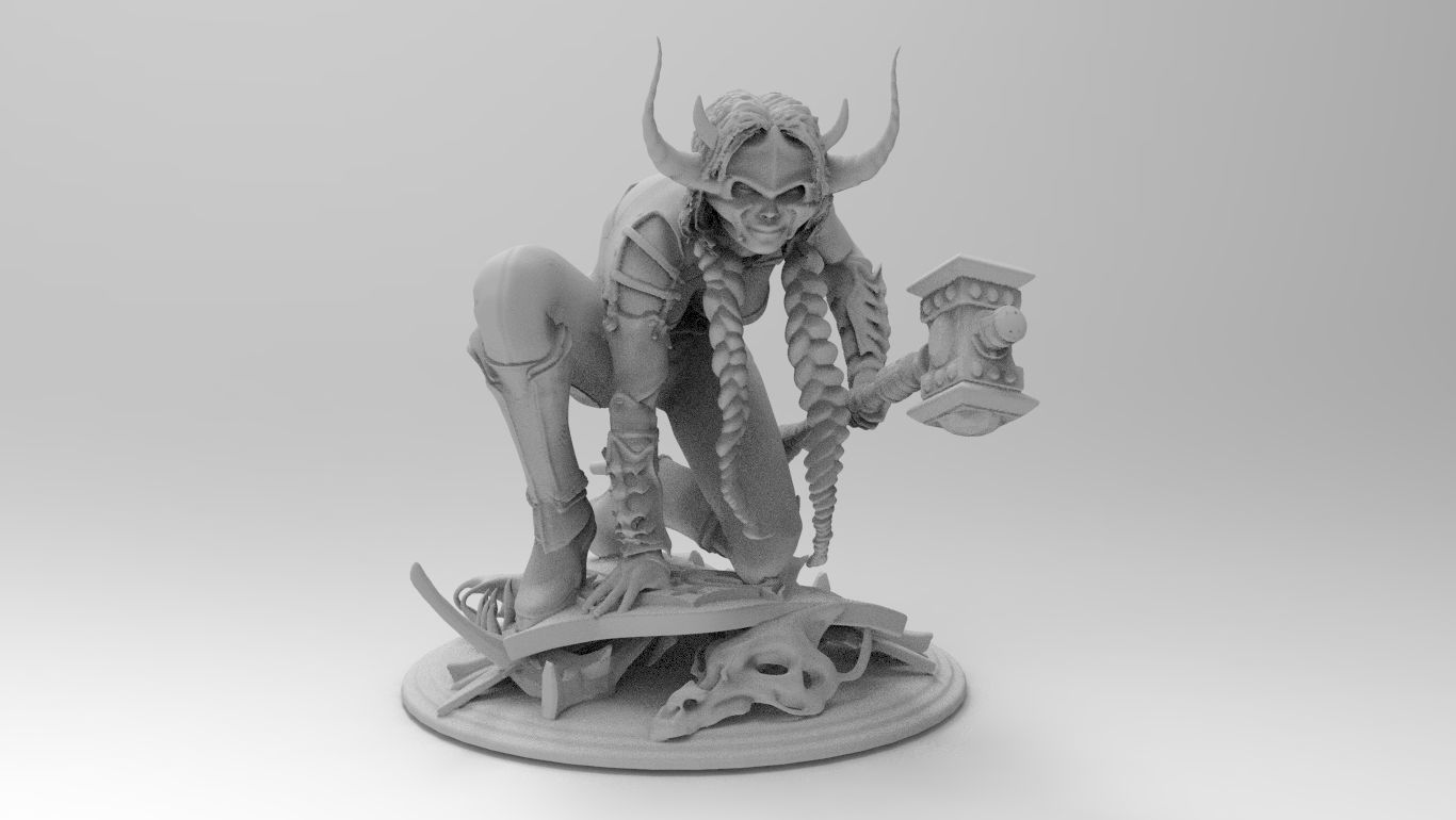 Big hammer 3D print model_5