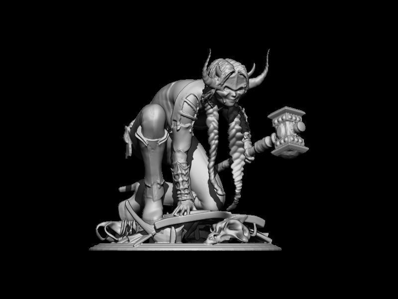 Big hammer 3D print model_1