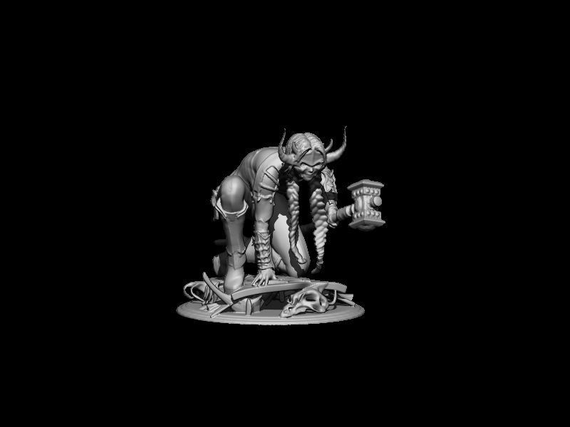 Big hammer 3D print model_4