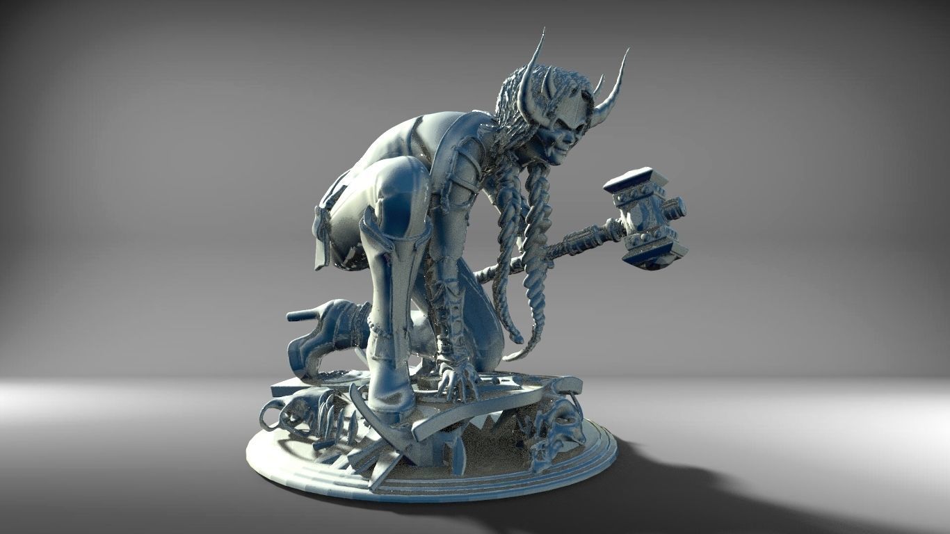 Big hammer 3D print model_8