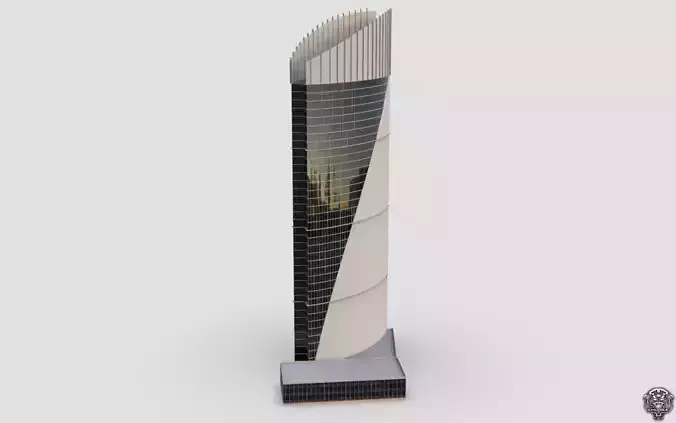Office Building Low-poly 3D model