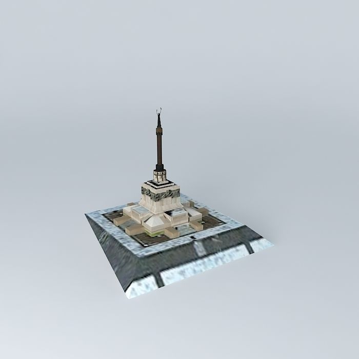 Monument  Immortal Glory to the Founders of Sao Paulo 3D model_2