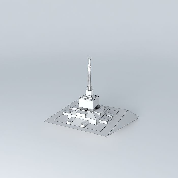 Monument  Immortal Glory to the Founders of Sao Paulo 3D model_3