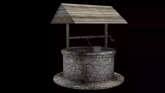 Old Well Low-poly 3D model
