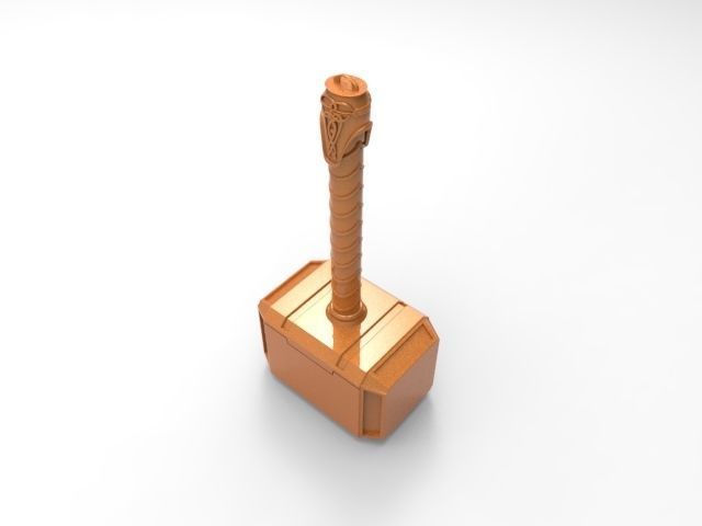 Thors hammer for 3D printing 3D print model_20