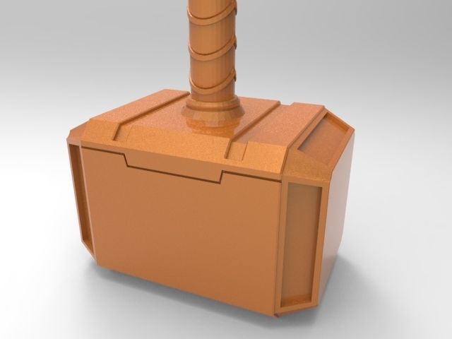 Thors hammer for 3D printing 3D print model_12