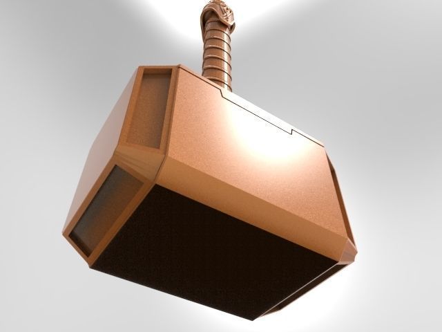 Thors hammer for 3D printing 3D print model_14