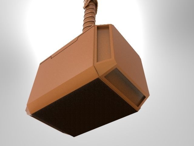 Thors hammer for 3D printing 3D print model_13