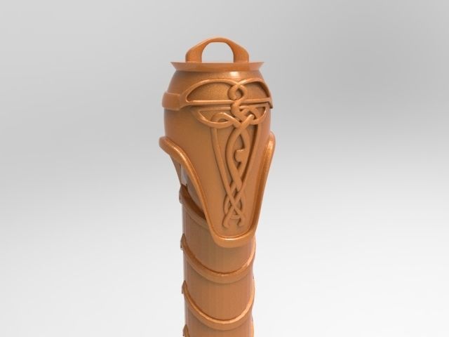 Thors hammer for 3D printing 3D print model_9