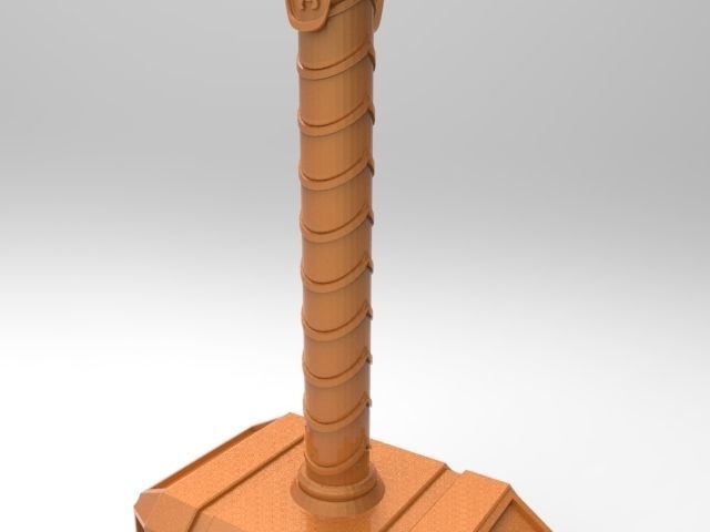 Thors hammer for 3D printing 3D print model_22