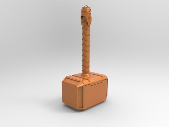 Thors hammer for 3D printing 3D print model_7