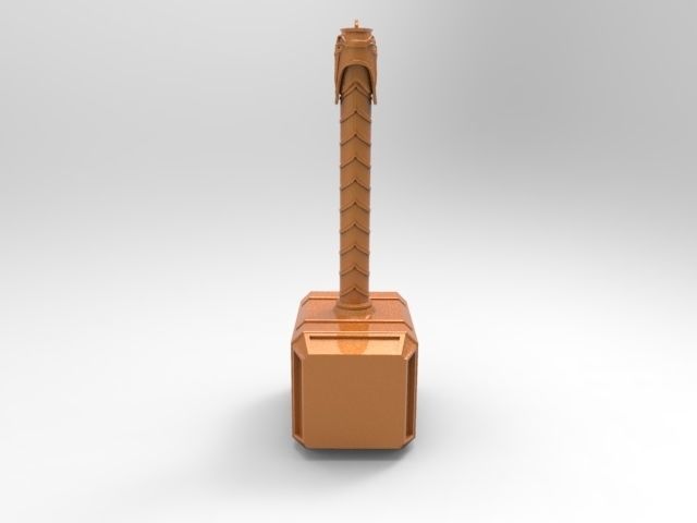 Thors hammer for 3D printing 3D print model_6