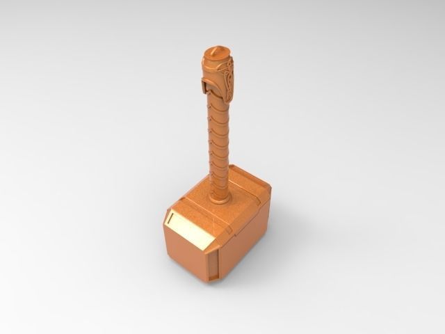 Thors hammer for 3D printing 3D print model_18