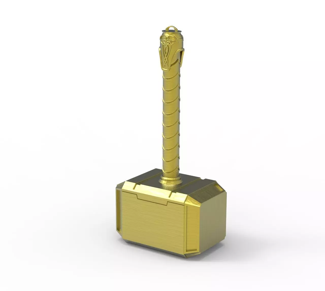 Thors hammer for 3D printing 3D print model_0