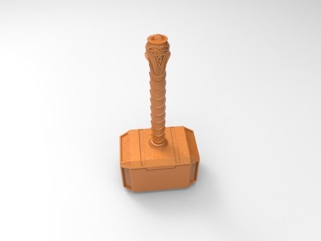Thors hammer for 3D printing 3D print model_19