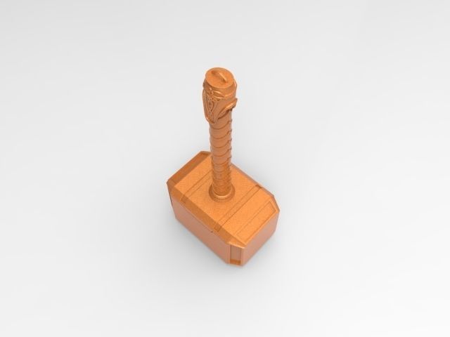 Thors hammer for 3D printing 3D print model_17
