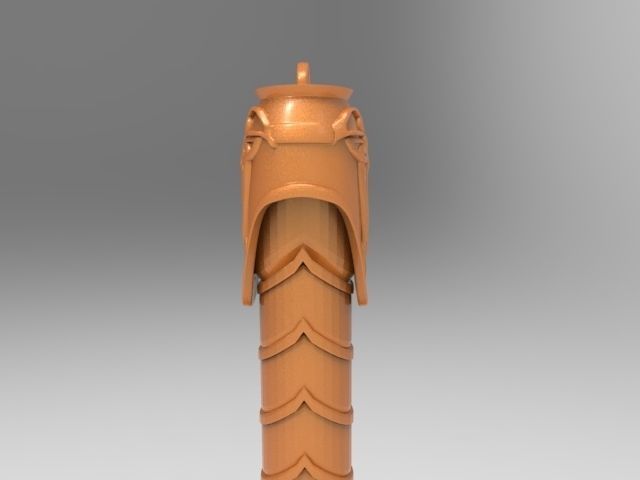 Thors hammer for 3D printing 3D print model_10