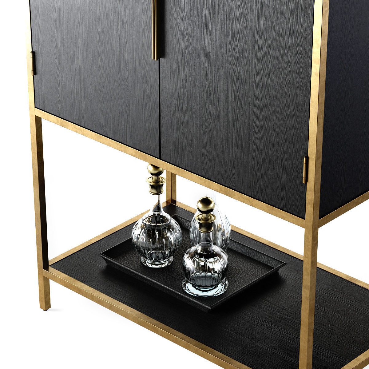 Crate and Barrel Oxford Bar 3D model CGTrader